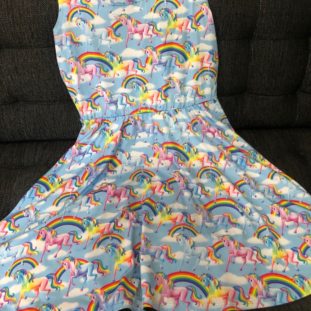 XOXO Lisa Frank Rainbow Unicorn Sleeveless Dress